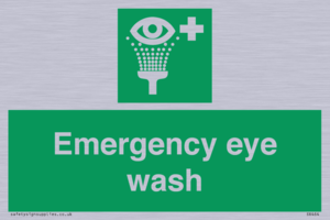 Emergency eye wash