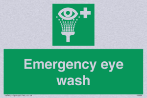 Emergency eye wash