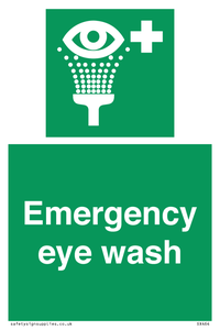Emergency eye wash
