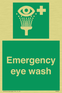 Emergency eye wash