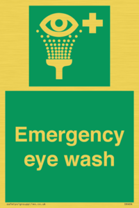 Emergency eye wash