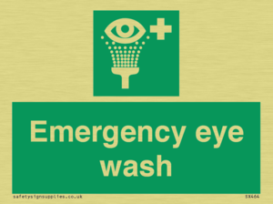 Emergency eye wash