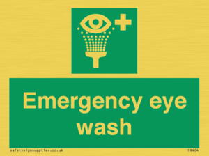 Emergency eye wash