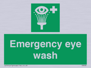 Emergency eye wash