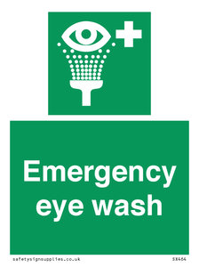 Emergency eye wash