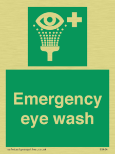 Emergency eye wash