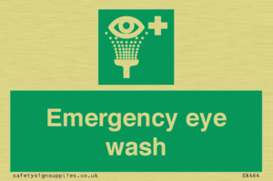 Emergency eye wash