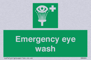 Emergency eye wash