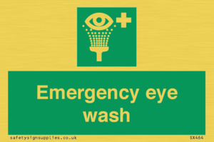 Emergency eye wash