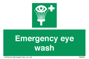 Emergency eye wash