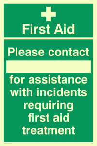 First Aid please contact