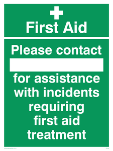 First Aid please contact