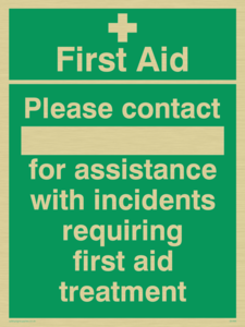 First Aid please contact