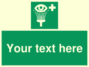 Custom Eye Wash Station Sign