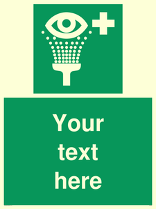 Custom Eye Wash Station Sign