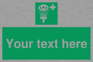 Custom Eye Wash Station Sign