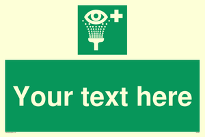 Custom Eye Wash Station Sign