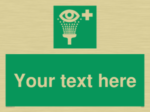 Custom Eye Wash Station Sign