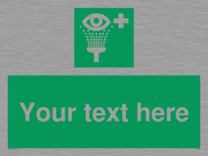 Custom Eye Wash Station Sign