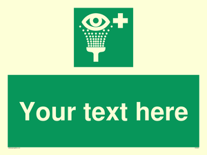 Custom Eye Wash Station Sign