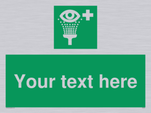 Custom Eye Wash Station Sign