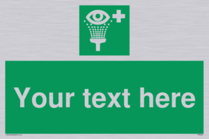 Custom Eye Wash Station Sign