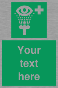 Custom Eye Wash Station Sign