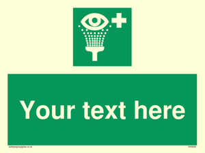 Custom Eye Wash Station Sign