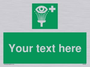 Custom Eye Wash Station Sign