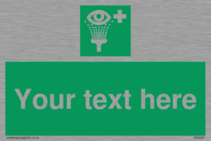 Custom Eye Wash Station Sign