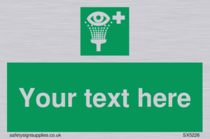 Custom Eye Wash Station Sign