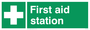 First aid station sign 