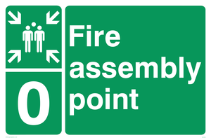 Fire Assembly Point 0 sign 