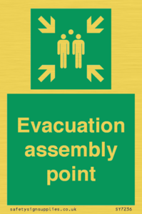 Evacuation assembly point