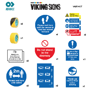 Retail Social Distancing Kit B1 from Safety Sign Supplies