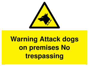 Warning Attack dogs
