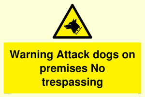 Warning Attack dogs