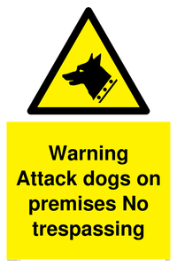 Warning Attack dogs