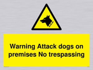 Warning Attack dogs