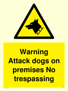 Warning Attack dogs
