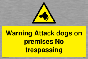 Warning Attack dogs