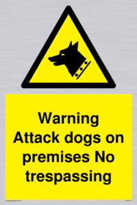 Warning Attack dogs