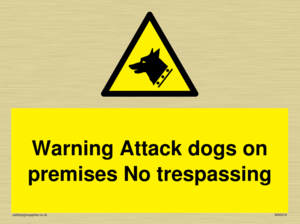 Warning Attack dogs
