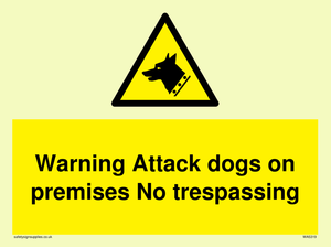 Warning Attack dogs