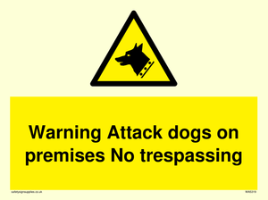 Warning Attack dogs