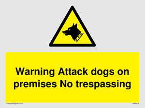 Warning Attack dogs