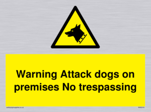 Warning Attack dogs