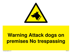 Warning Attack dogs