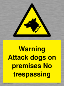 Warning Attack dogs