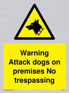 Warning Attack dogs